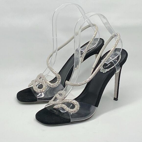 Rene Caovilla 105MM Snake Slingback Sandals size 38.5 - Picture 3 of 14